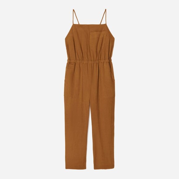 NWT Everlane Line Shoestring Jumpsuit Burnt Orange Size M - Picture 2 of 11